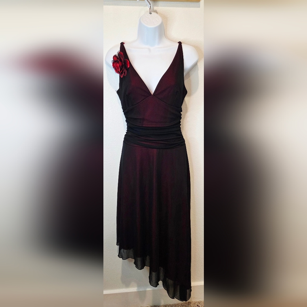 Jodi Kristopher Deep Red Formal Dress- Size L